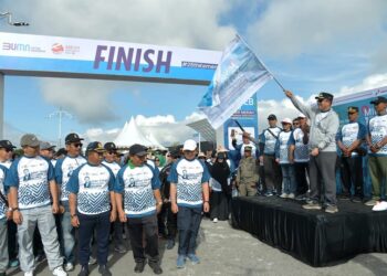 Gerak Jalan Sehat HUT Kementerian BUMN di Bener Meriah Berlangsung Semarak