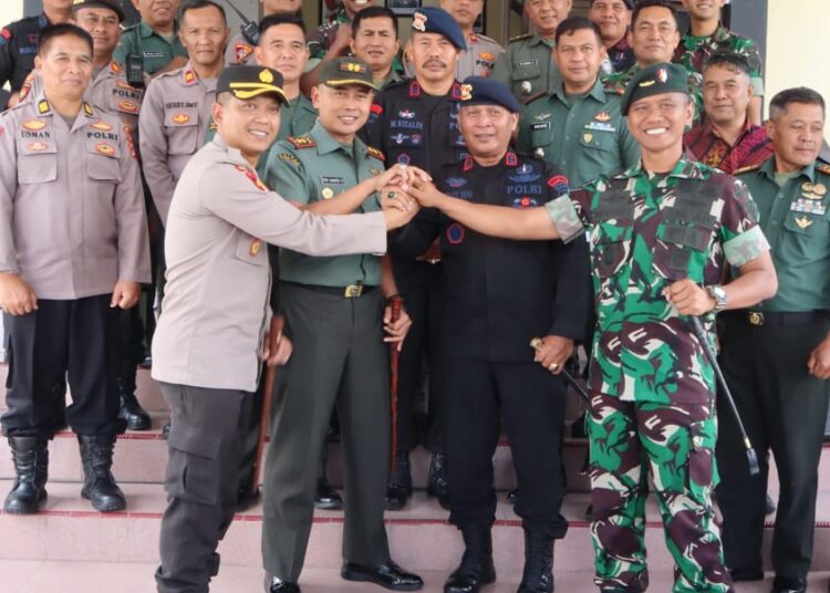 TNI-Polri Ngopi Bareng, Kembangkan Komunikasi Sosial Ciptakan Sinergitas