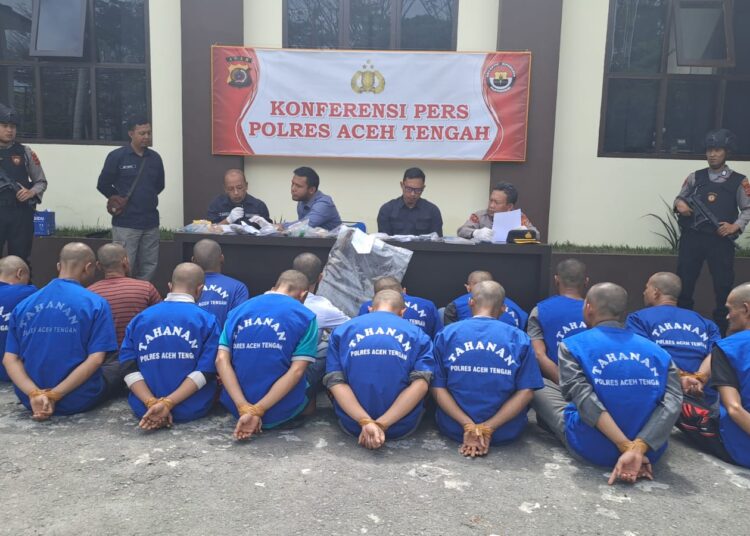 Satresnarkoba Polres Aceh Tengah Bekuk 20 Pengguna Narkoba