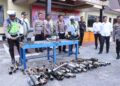 Resahkan Masyarakat, Polres Bener Meriah Musnahkan Puluhan Kenalpot Brong