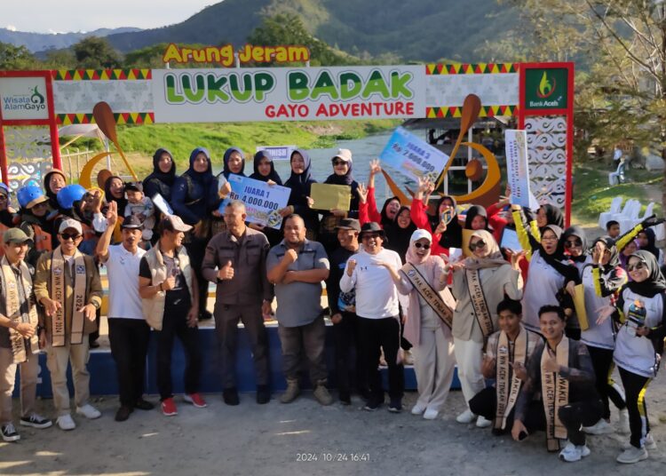 Team Polwan Aceh Tengah Juara satu Event Gayo Fun Refting 2024