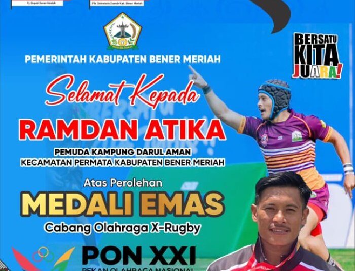 Pj. Bupati Bener Meriah Apresiasi Keberhasilan Ramdan Atika Meraih Mendali Emas PON XXI Aceh-Sumut