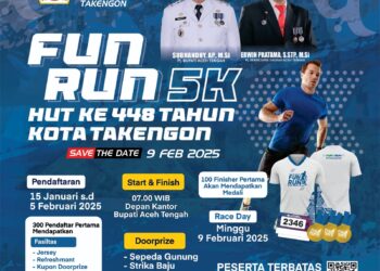 Kabag Prokopim Rahmat Hidayat Angkat Bicara Terkait Biaya Pendaftaran Fun Run 5K HUT Aceh Tengah ke-448