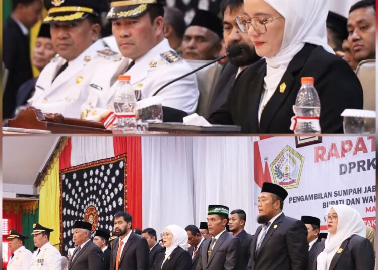 Haili Yoga-Muchsin Hasan Dilantik, Ketua DPRK Harap Sinergi Membangun Aceh Tengah