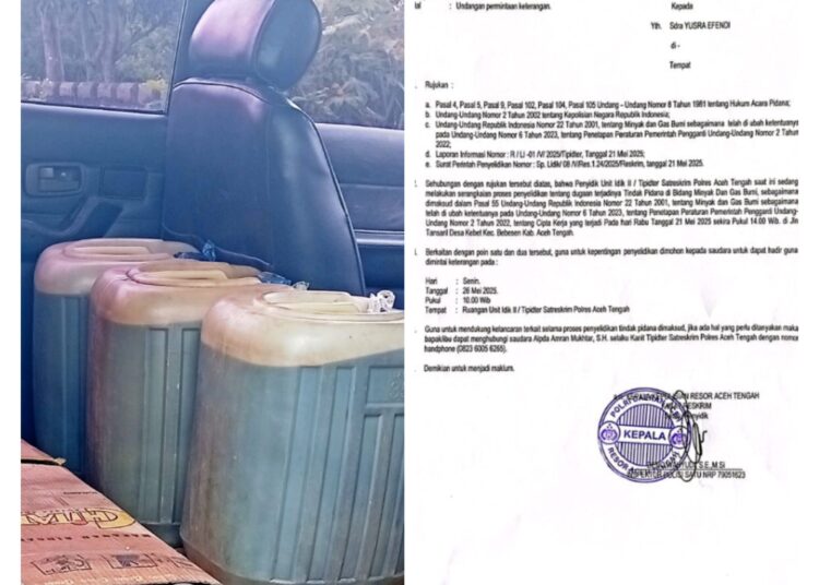 Wartawan Dipanggil Polres Aceh Tengah Usai Beritakan Dugaan BBM Oplosan