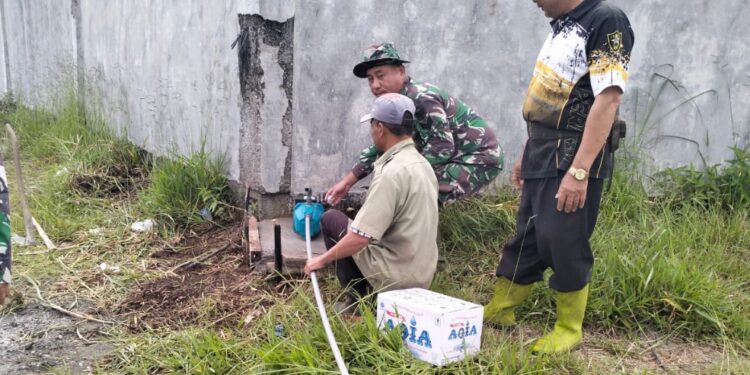 Satgas TMMD Rampungkan Pemasangan Saluran Air Bersih untuk Masjid Babussalam Atu Lintang