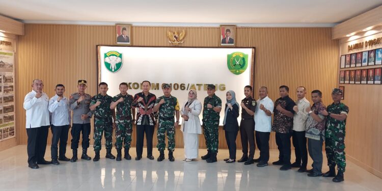 Dandim 0106/Aceh Tengah Sambut Kehadiran Tim Wasev Mabes TNI