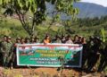 Satgas TMMD Kodim 0106 Aceh Tengah Tanam Pohon di Kampung Nosar