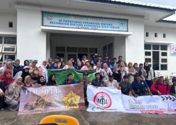 IDI Aceh Tengah Bersama Relawan USK Gelar Pengobatan Gratis di Lokasi Bencana
