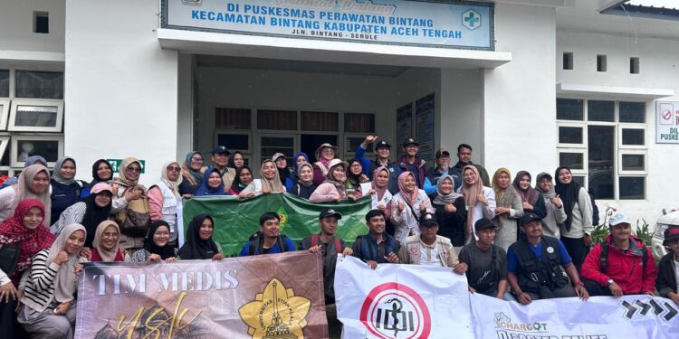 IDI Aceh Tengah Bersama Relawan USK Gelar Pengobatan Gratis di Lokasi Bencana