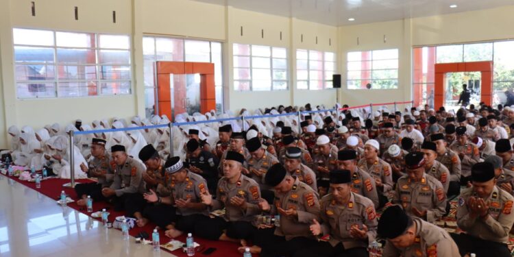 Polres Aceh Tengah Peringati Isra Mi’raj, Kapolres : Tingkatkan Kepedulian untuk Korban Bencana