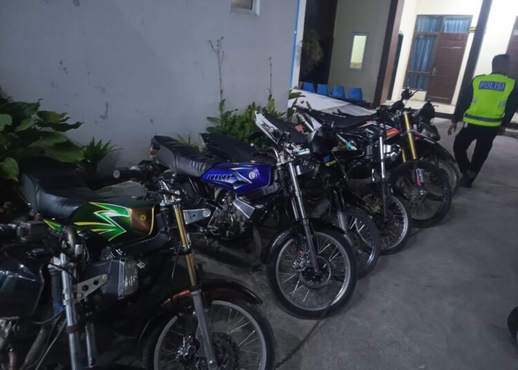 Enam Unit Sepmor Diamankan Personel Polres Aceh Tengah Saat Patroli di Daerah Rawan Aksi Balap Liar