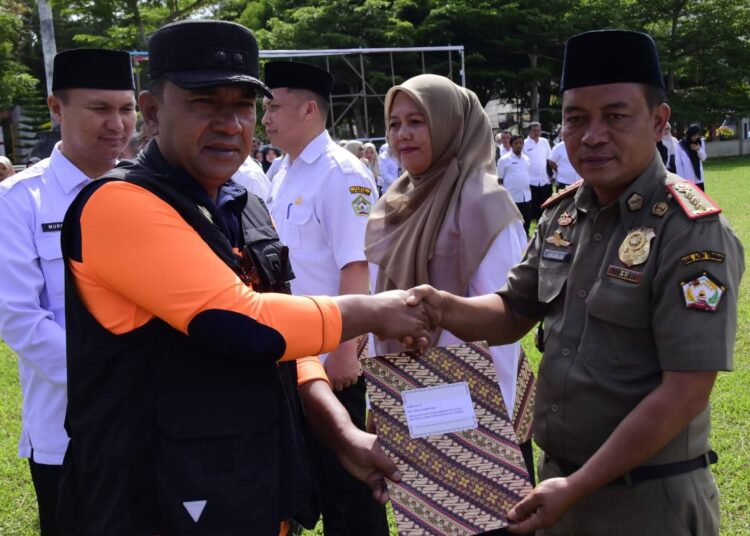 Wakil Bupati Muchsin Pimpin Apel Pengantar Tugas 14 Kepala Dinas, Tekankan Loyalitas dan Percepatan Tanggap Bencana