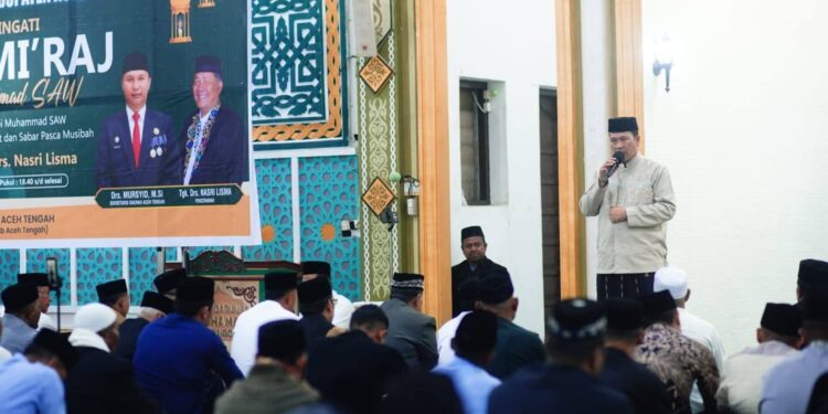 Peringati Isra Mi’raj 1447 H, Bupati Aceh Tengah Ajak Tingkatkan Kualitas Shalat dan Kesabaran Pascabencana