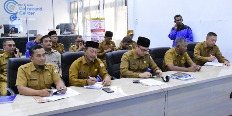 Sekda Aceh Tengah Ikuti Rakor Penyediaan Lahan Huntara dan Huntap