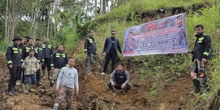 Polres Aceh Tengah Pastikan Tidak Ada Aktivitas Tambang Emas Ilegal di Kampung Kekuyang