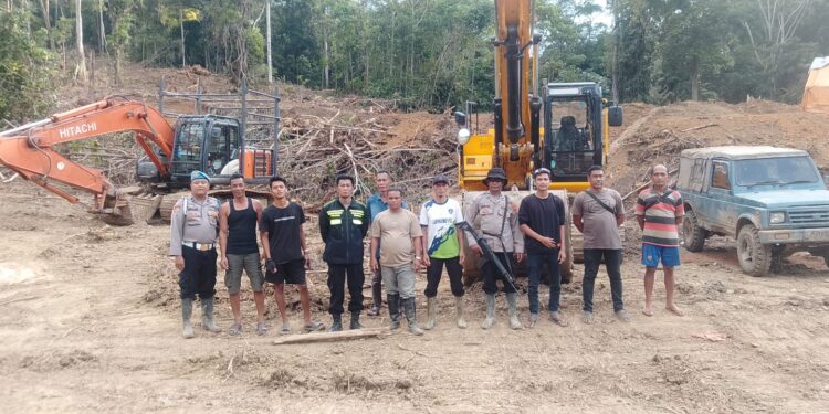 Polres Aceh Tengah Kembali Turunkan Tim, Pastikan tak Ada Aktifitas Tambang Ilegal di Kawasan Kampung Kekuyang