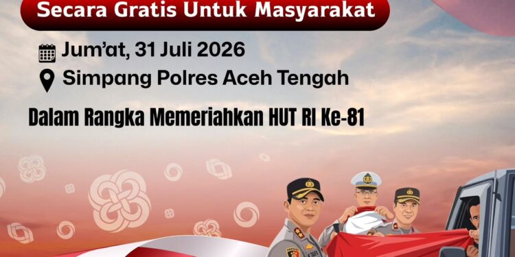 Pemkab Aceh Tengah Bagikan 1.000 Bendera Merah Putih kepada Masyarakat Sambut HUT ke-81 RI